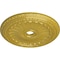 Ekena Millwork Viceroy Ceiling Medallion (Fits Canopies up to 4 7/8"), 35 1/8"OD x 4 7/8"ID x 2 1/2"P, Rich Gold CM35VIRGS - alternate 2